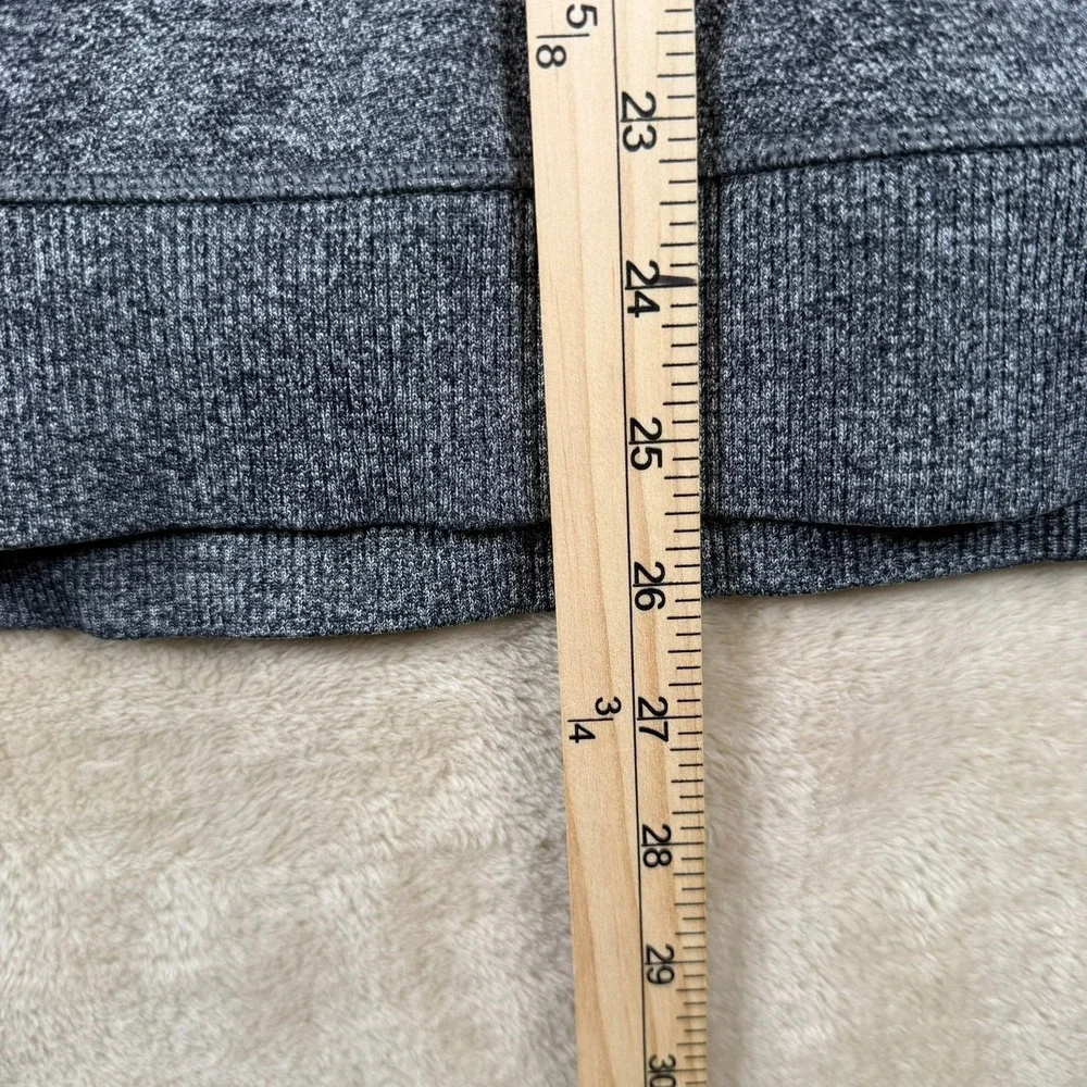 Lululemon Women 8/Men XS Engineered 1/2 Zip Pullover‎ Wool Blend Heathered Gray